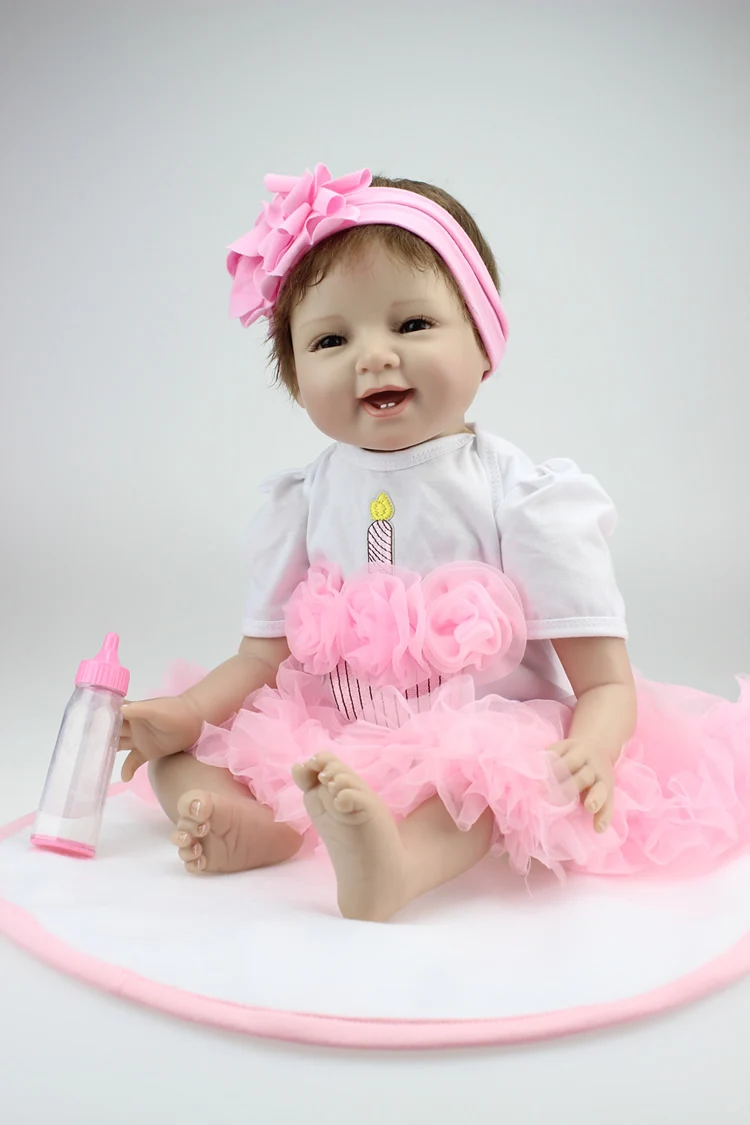 

22" Reborn Dolls Baby Toy For Children Gifts Boneca Renascida Brinquedo Bebe Reborn Menina Realista Play House Toys