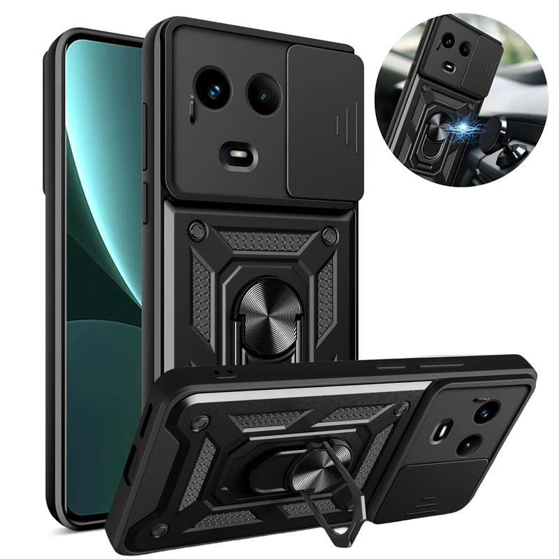 

Для Realme Narzo 60x6,72 "чехол Защитная Броня слайд-камера для Realme Narzo60x 60 x Магнитный держатель с кольцом-накладкой