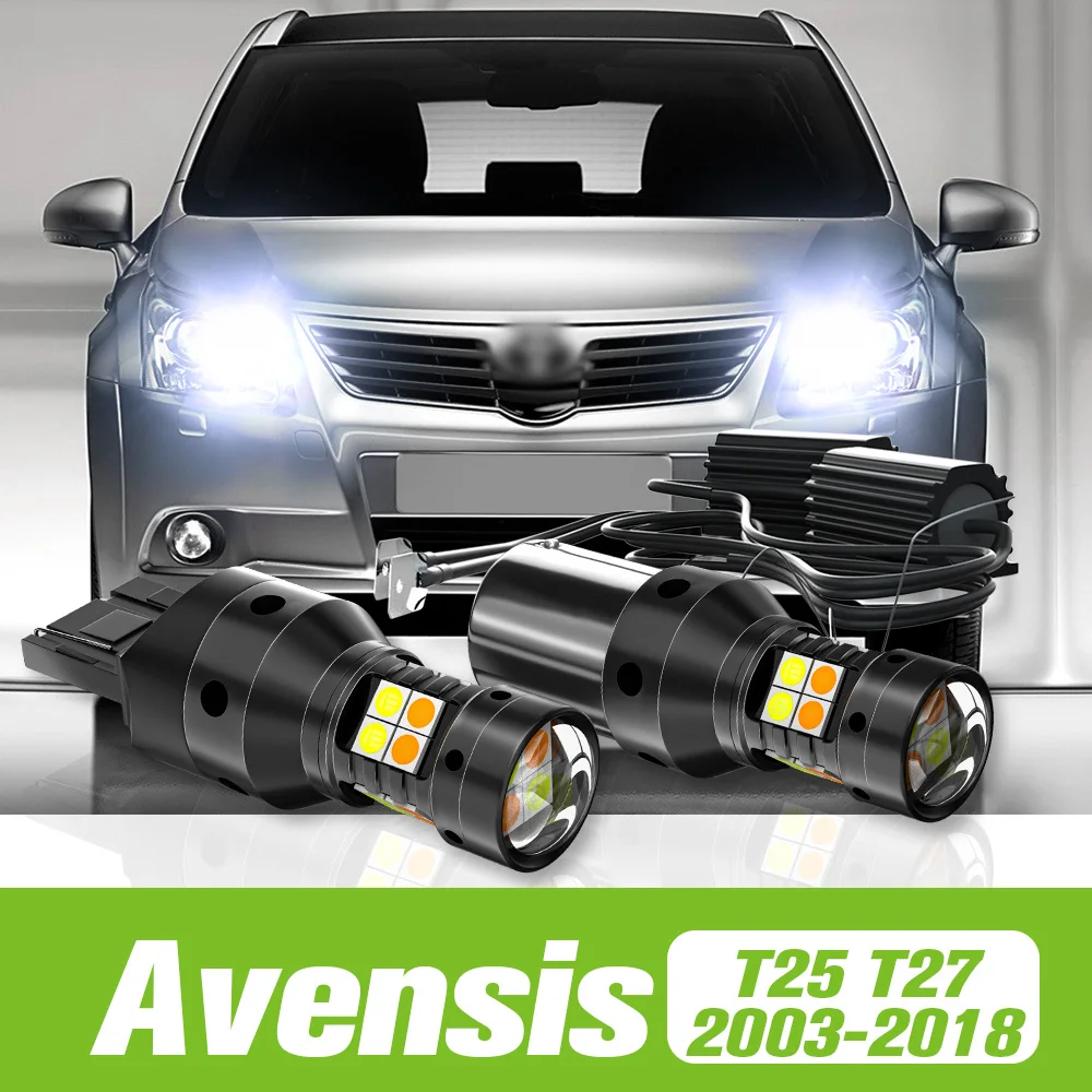 For Toyota Avensis T25 T27 Mode LED Turn Signal+Daytime Running Light DRL 2007 2009 2010 Accessories - AliExpress