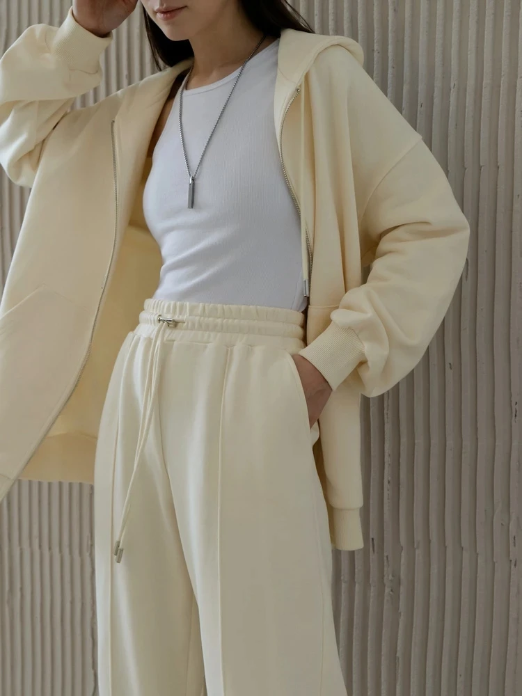 

Зимние теплые спортивные костюмы, комплект из двух предметов, женский хлопковый флисовый свитер с капюшоном, большие толстовки, куртки и свободные трикотажные штаны, костюм