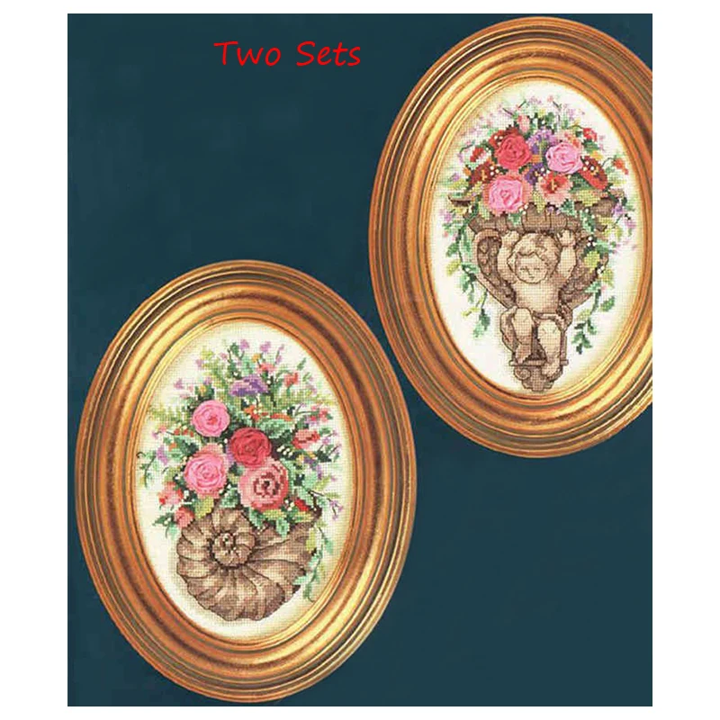 

Набор для вышивки крестиком «угол и ракушка», 2 набора