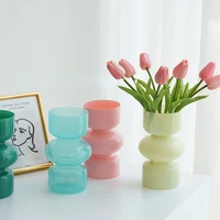 Glass Vase Nordic Home Decoration Room Decor Flower Vase Flower Pot Home Decor Vase Decoration Desktop Vase 2
