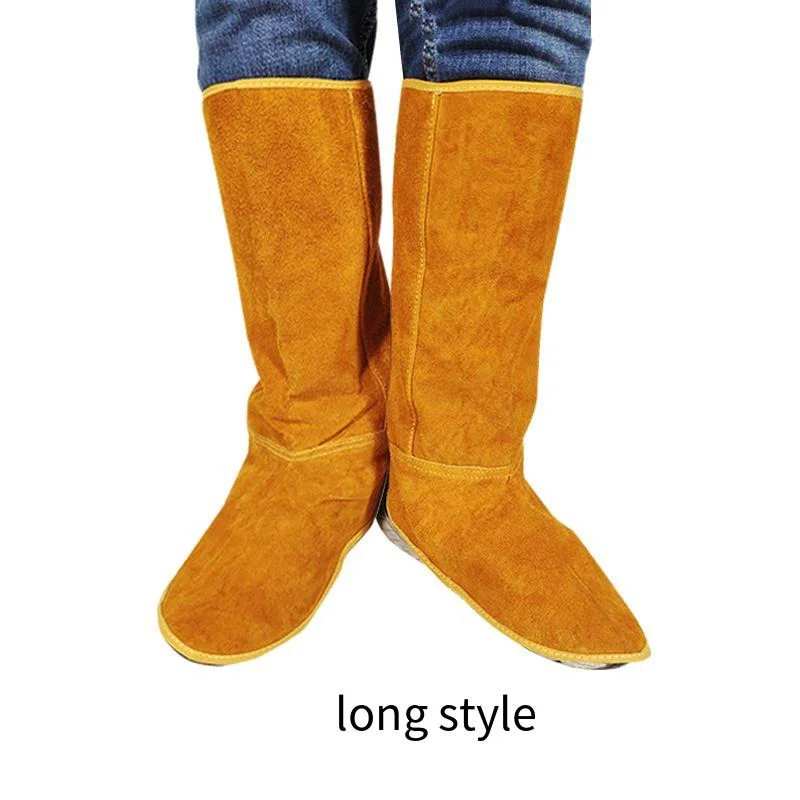 Leather Flame Retardant Welding Spats Safety Boot Flame Heat Abrasion