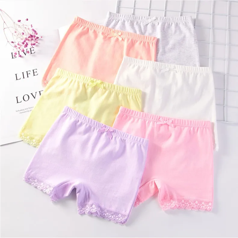 Children Girl Stretchy Safety Panties Kids Cotton Toddler Child Underwear For 3-12 Years cotton panties kids underwear