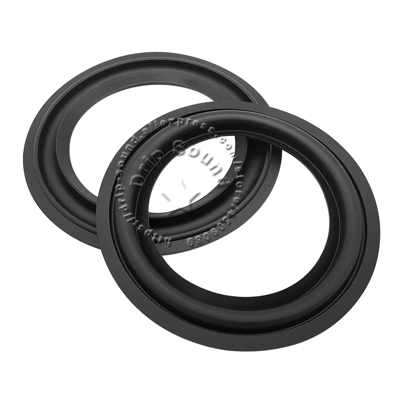 2x 3인치 스피커 고무 접이식 엣지 링 라우드스피커 우퍼 수리용 사이드 서라운드 서클 교체 부품 83-84.5mm/3.31-3.33인치