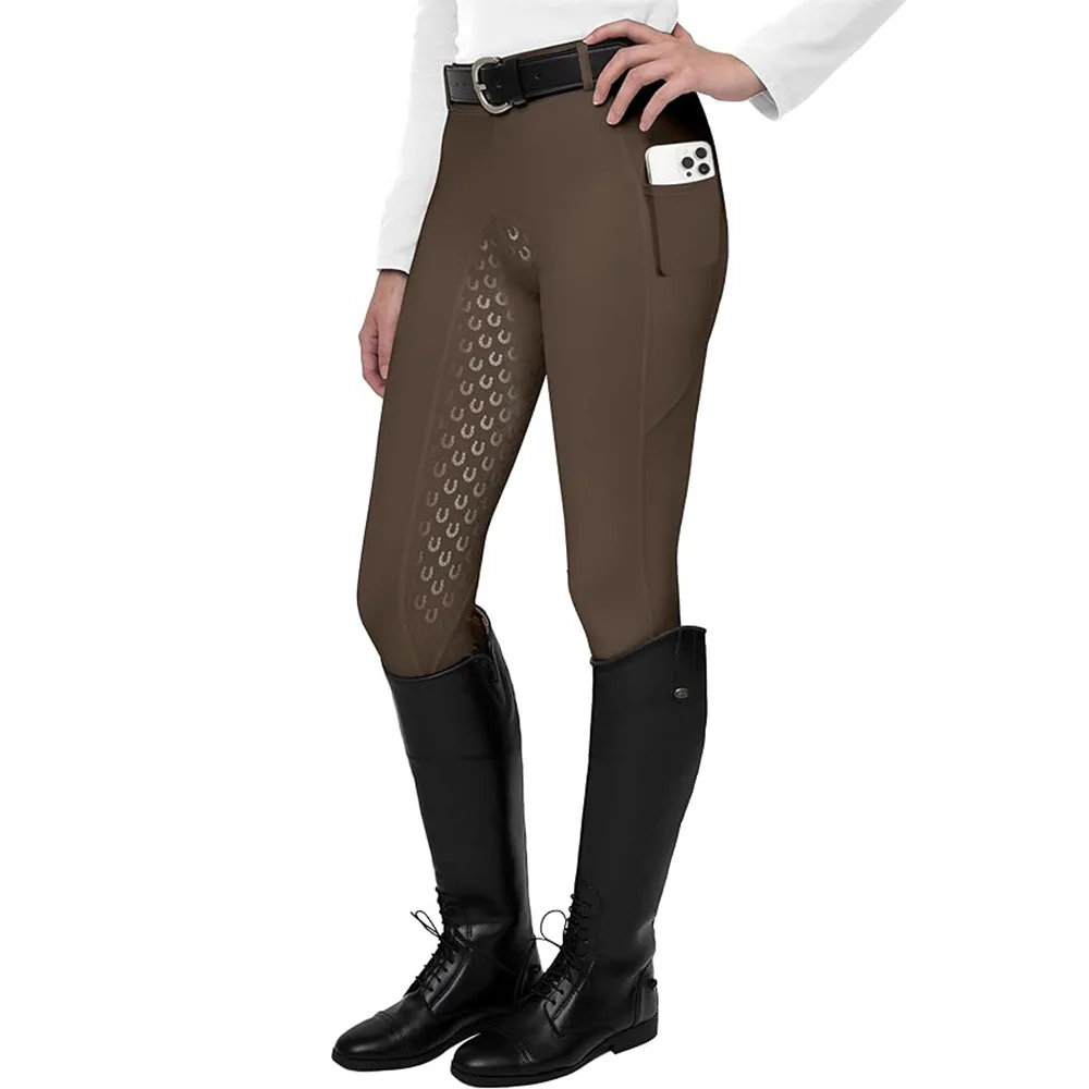 New Sports Women's Full Seat Riding Anti slip quick drying Tights Active Silicon Grip Horse Riding Tights Equestrian Breeches 5