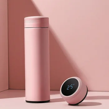 500ML Temperature Display Thermos Cup Stainless Steel Divided Thermos Bottle Outdoor Vacuum Insulated Cup Father's Day Gift 5