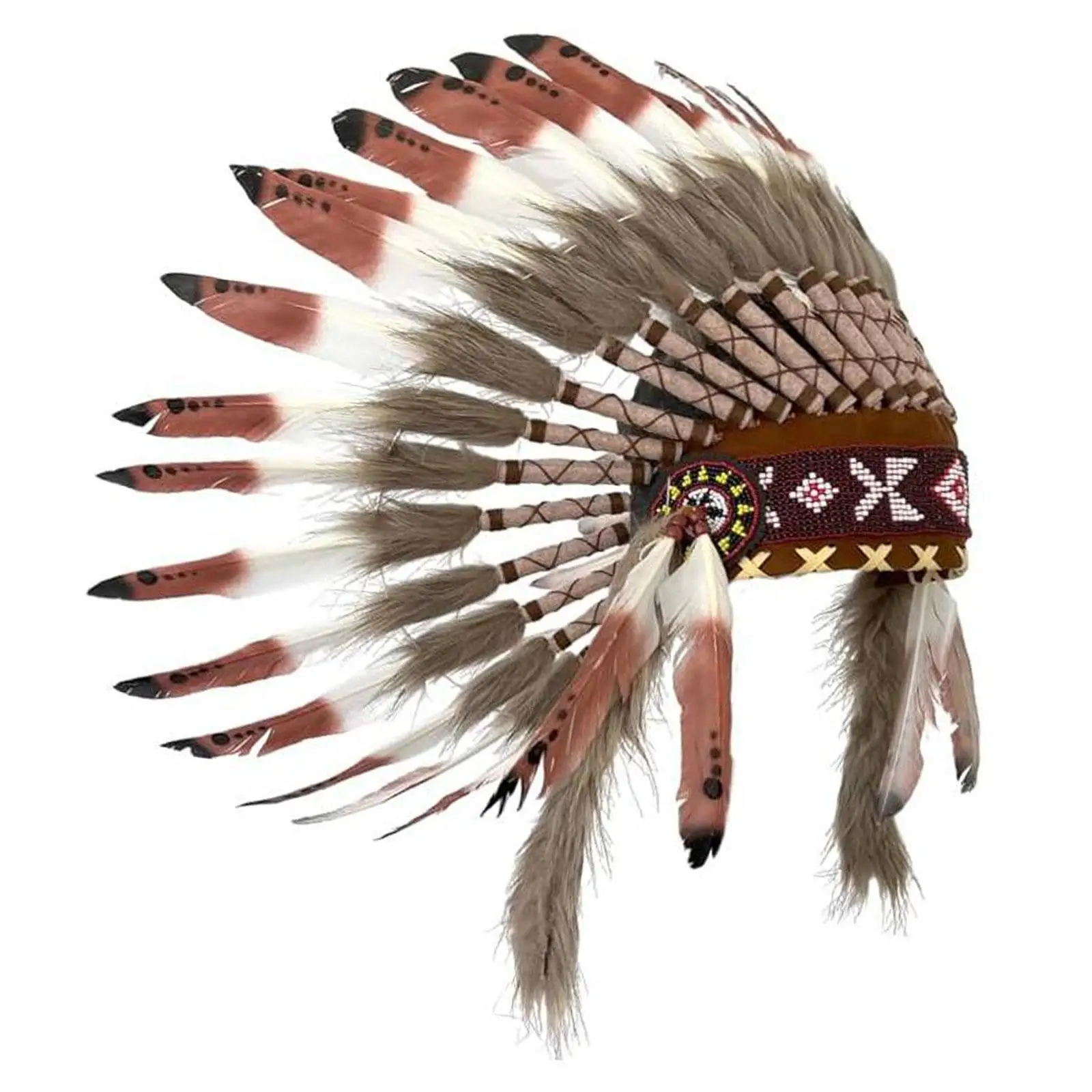 Chief Indian Hat Headband for Stage Performance Dance Show Cosplay Party