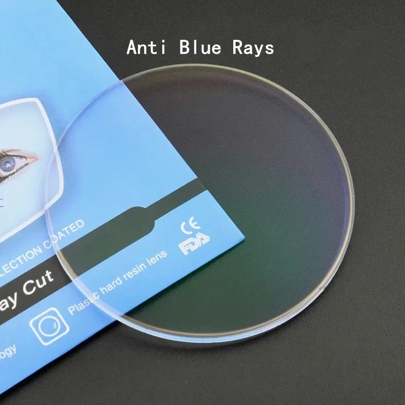 1.56 1.61 1.67 Prescription CR-39 Resin Aspheric Glasses Lenses Myopia Hyperopia Presbyopia Blue Light