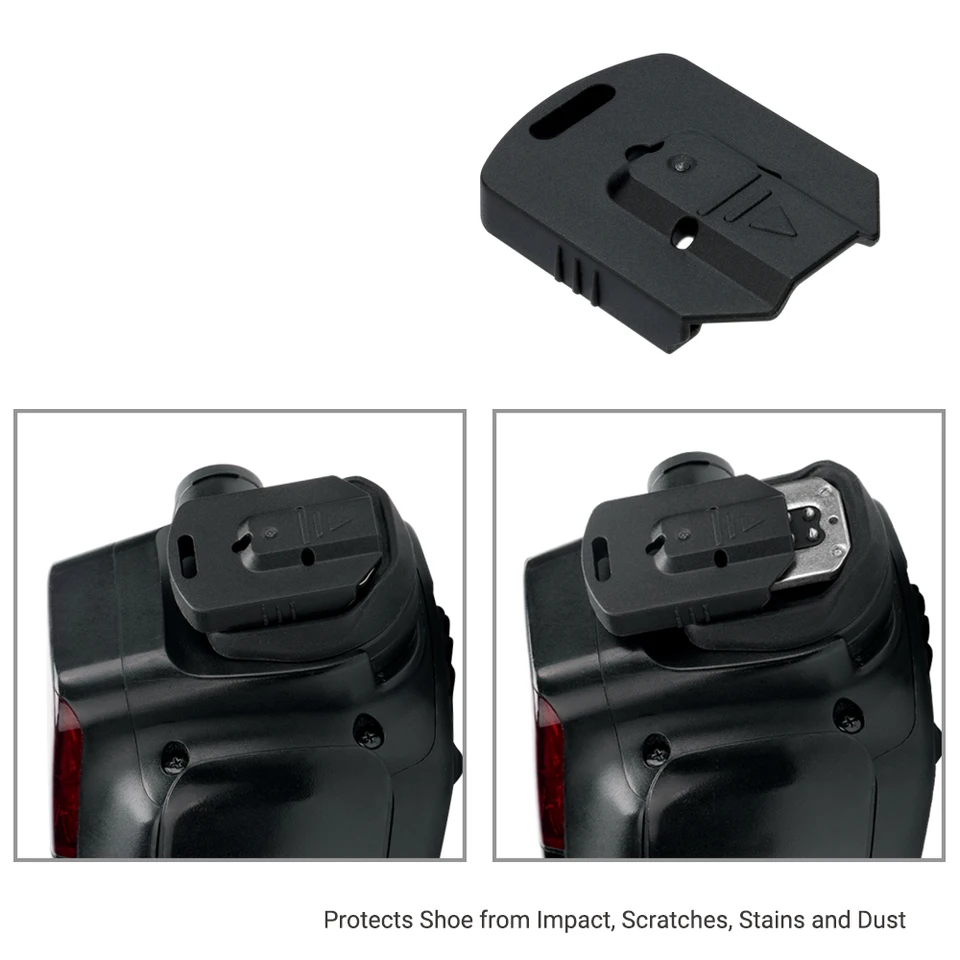 Protection "Hot Cover" Pour Connecteur De Flash - Compatible Godox V1S, V860III, TT685, X2T - En ABS Noir