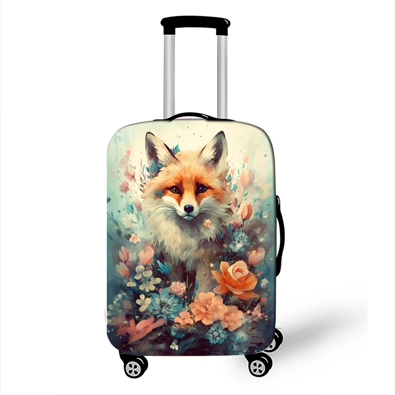 Cute Animal Tiger Rabbit Panda Pattern Luggage Cover for Travel Watercolor Suitcase Protective Cover Elastic Trolley Case luggage cover