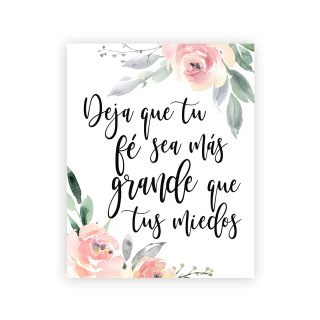 Verset De La Bible Espagnole Amour Est Genre 1 13 Signes Citation Affiche Ecriture Art Mural Peinture Sur Toile Decor De Maison Aliexpress