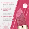 CATKIN Christmas limited New Year's lipstick for lips CATKIN moisturizing with golden glosses, tone CP170 Crimson pink, 3.6 g