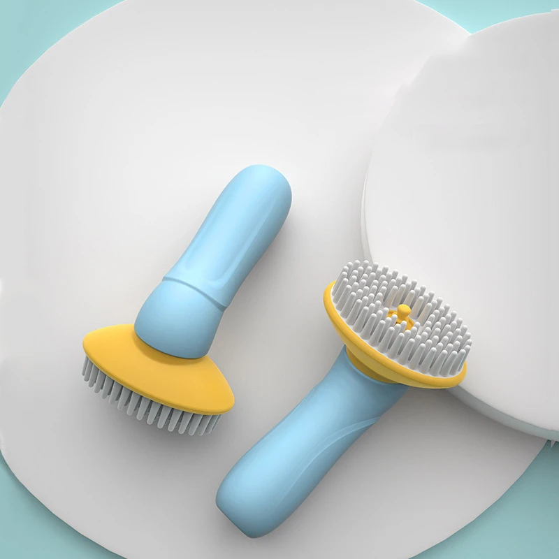 Dog Bath Massage Brush Animal Hair Brush Removes Pet Hairs Comb Shampoo