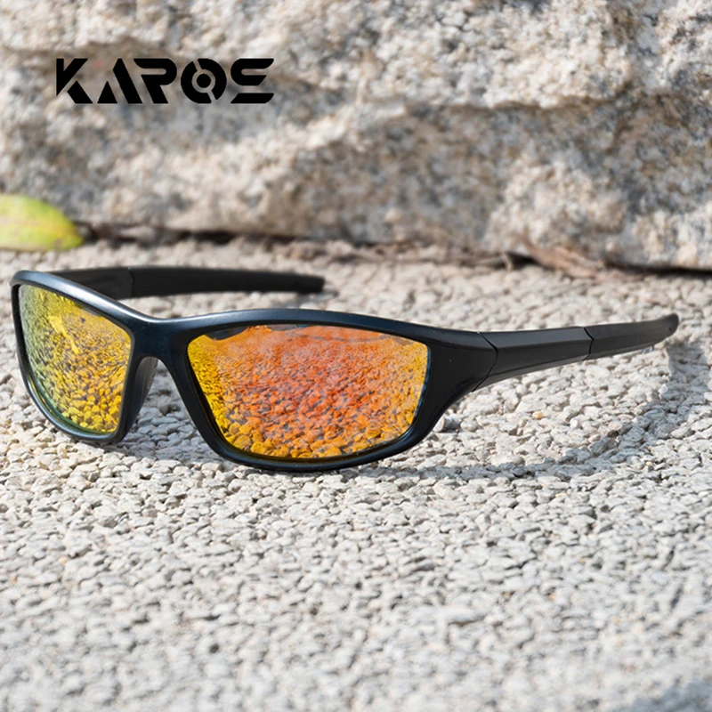 KAROS Polarized Fishing Glasses Men Women Outdoor HD UV Protection Cycling Sunglasses Sports Climbing Fishing Driving Eyewear