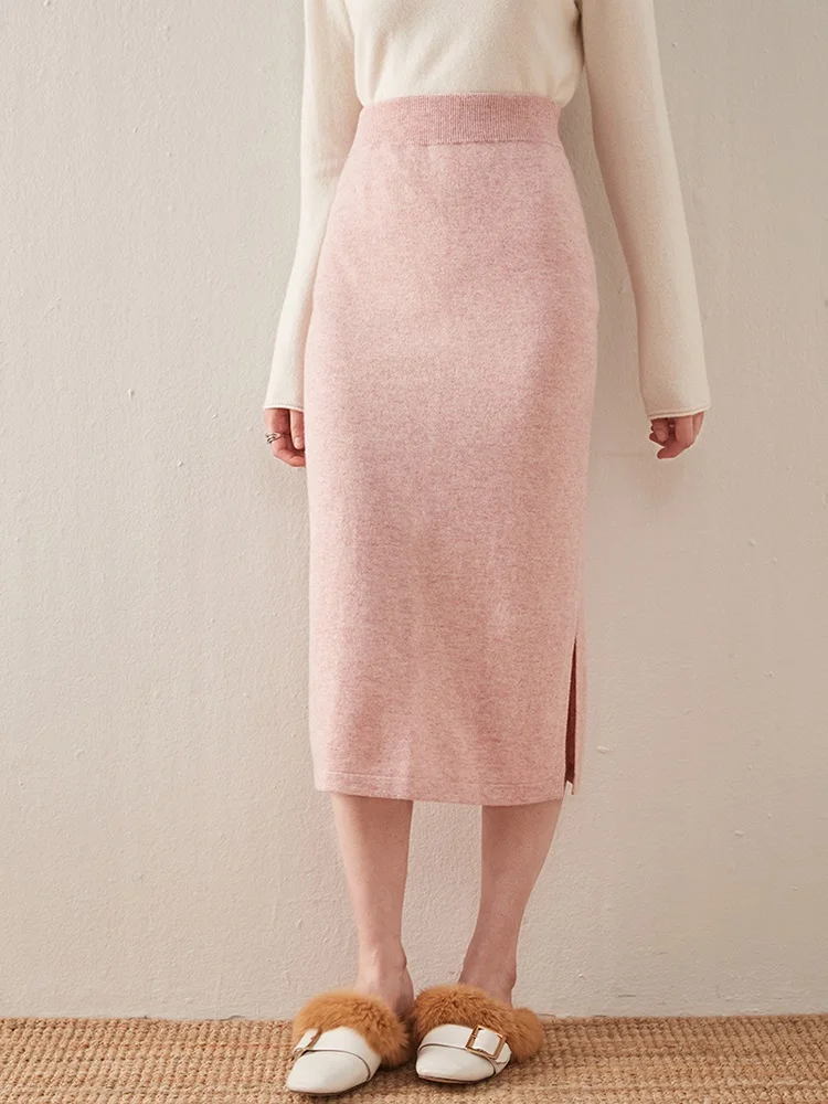 100woolSkirtsforWomenHighWaistedSkirt2023WomenALineElegant