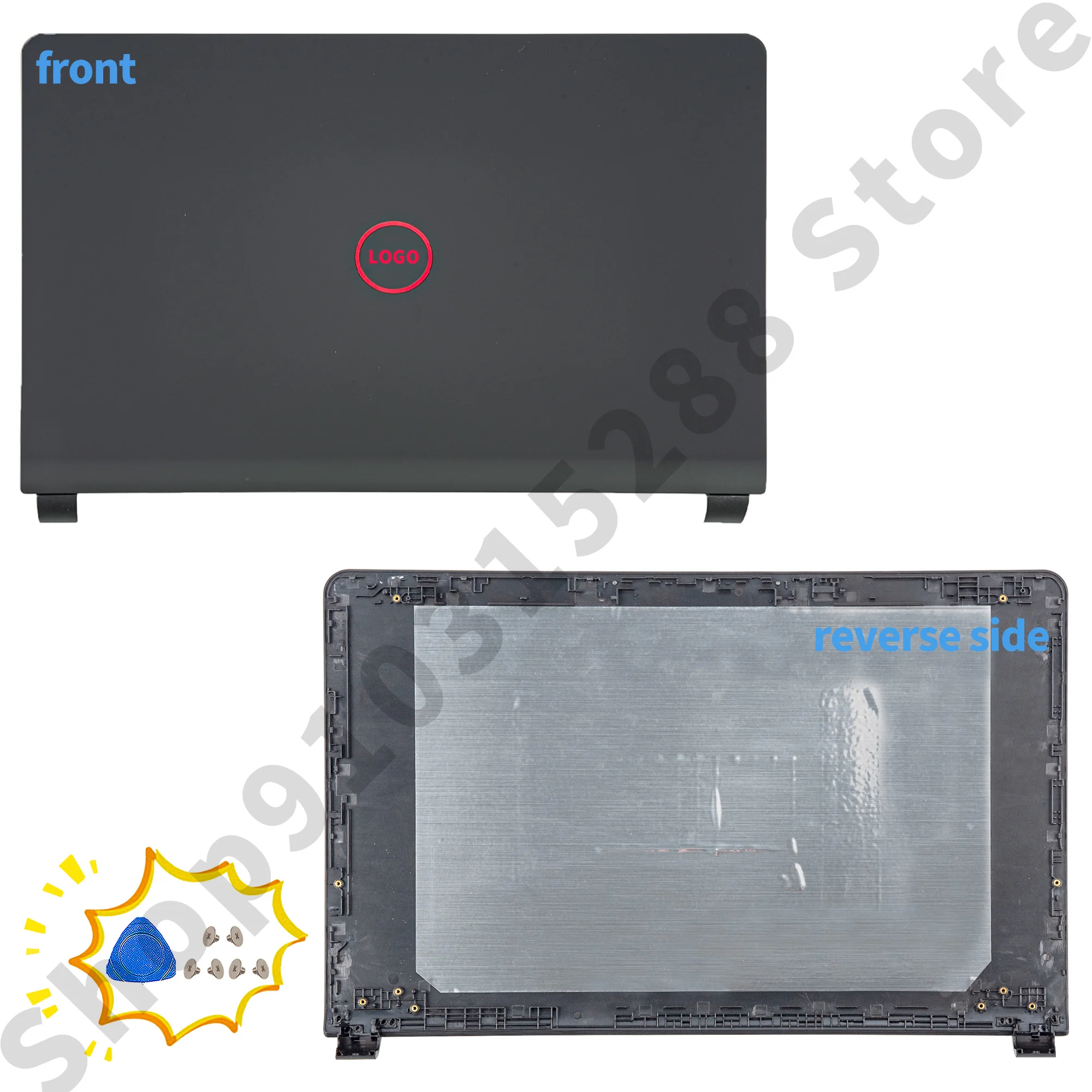 New LCD Back Cover For Dell Inspiron 15 7000 7557 7559 7557 P57F 01D0WN Bottom Case Palmrest Hinges Laptop Repair Parts