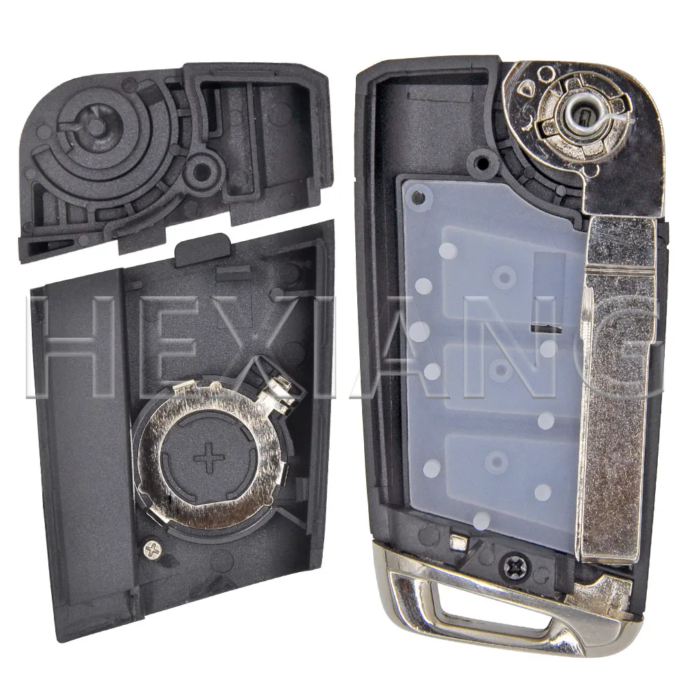 HU66 Flip Car Key Shell Case For VW Volkswagen Golf 4 5 Passat B5 B6 Bora Polo Touran Jetta Seat Skoda HE Old Model Modified