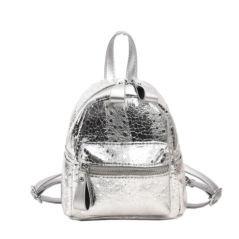 ミュージシャン the GazettE MINI LEATHER BACKPACK SILVER Silver Backpack For Women Y2K Shoulders Bags Fashion Knapsack Mini