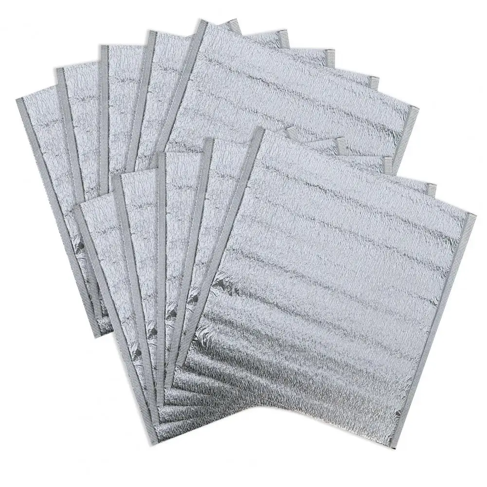 10Pc Aluminum Foil Insulated Food Storage Bags