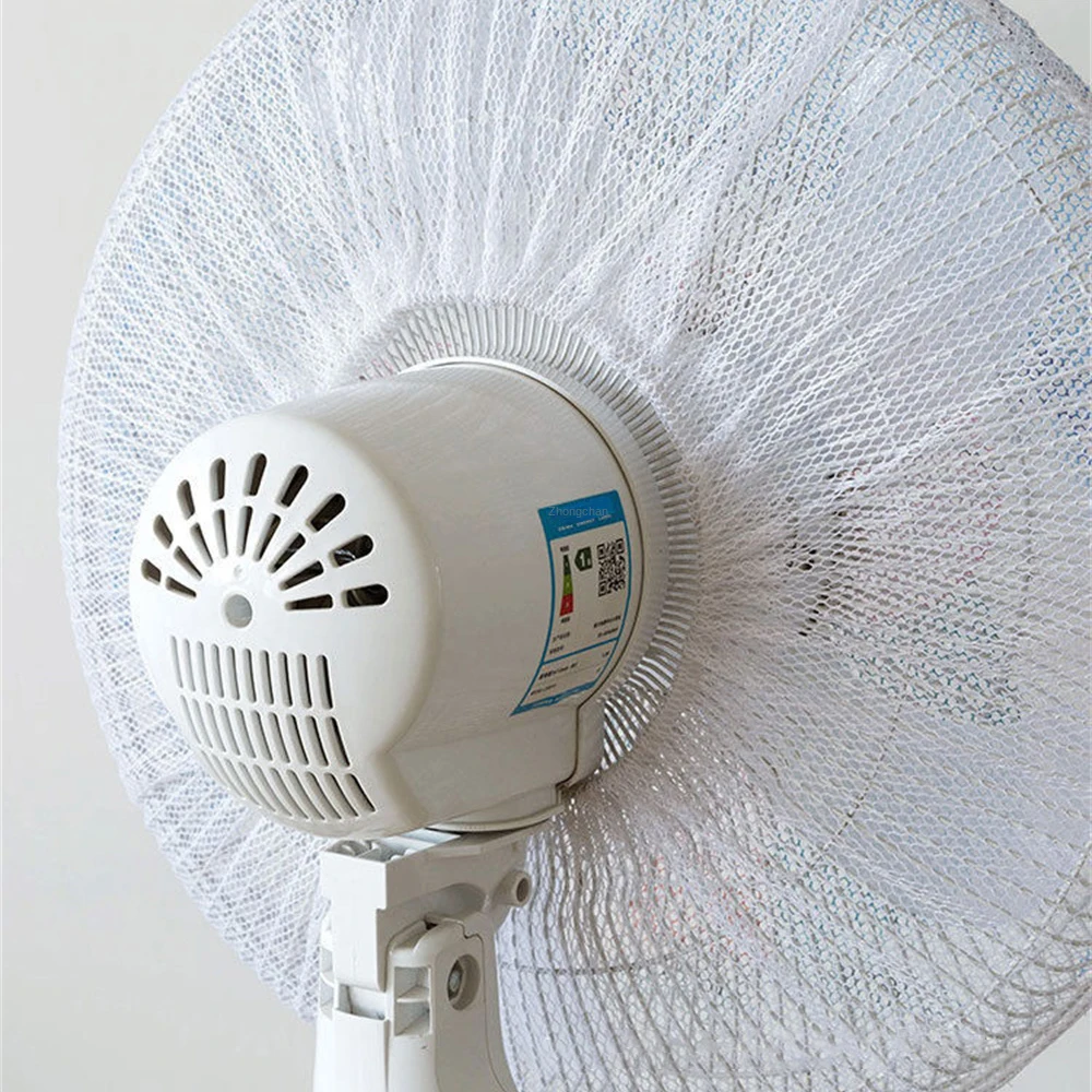 Cartoon Fan Cover Round Electric Fan Protective Cover Household Anti-pollution Anti Pinch Hand Dust fan cover