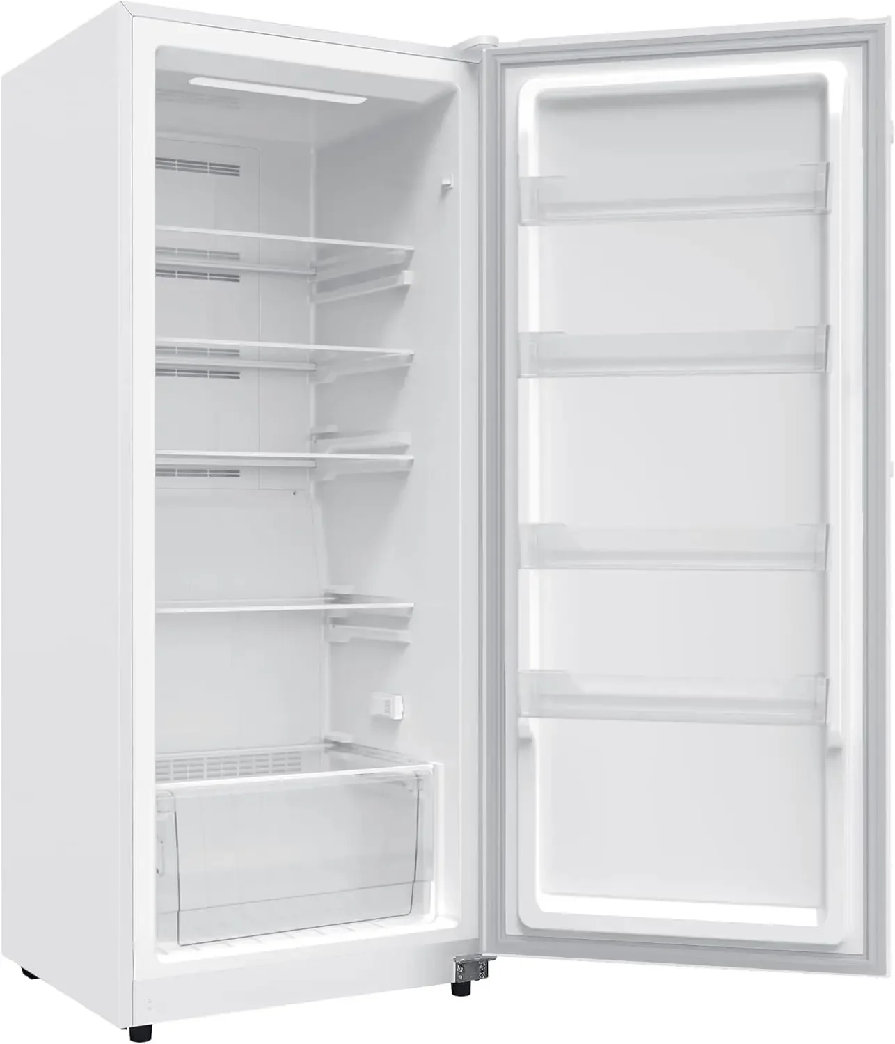 Beach HZ4941 14 cu ft Upright Convertible Fridge/Freezer-Frost Free-Reversible Door-Removable Glass Shelves-LED Interior Light, 6