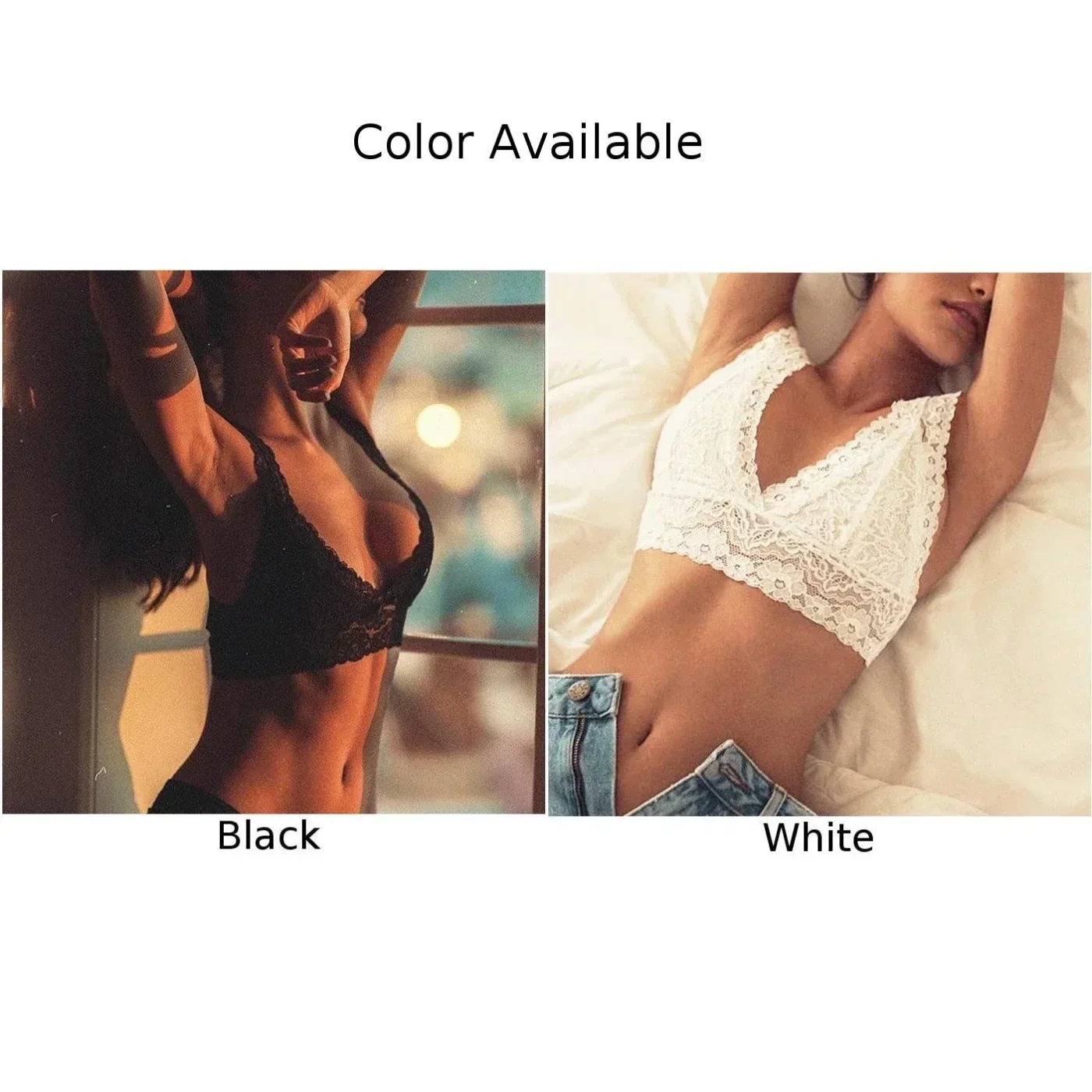 Bra Crop Top Tops Vest Women All Seasons Bralet Bralette Bustier Comfy Daily Female Lace See Through women lingerie bra