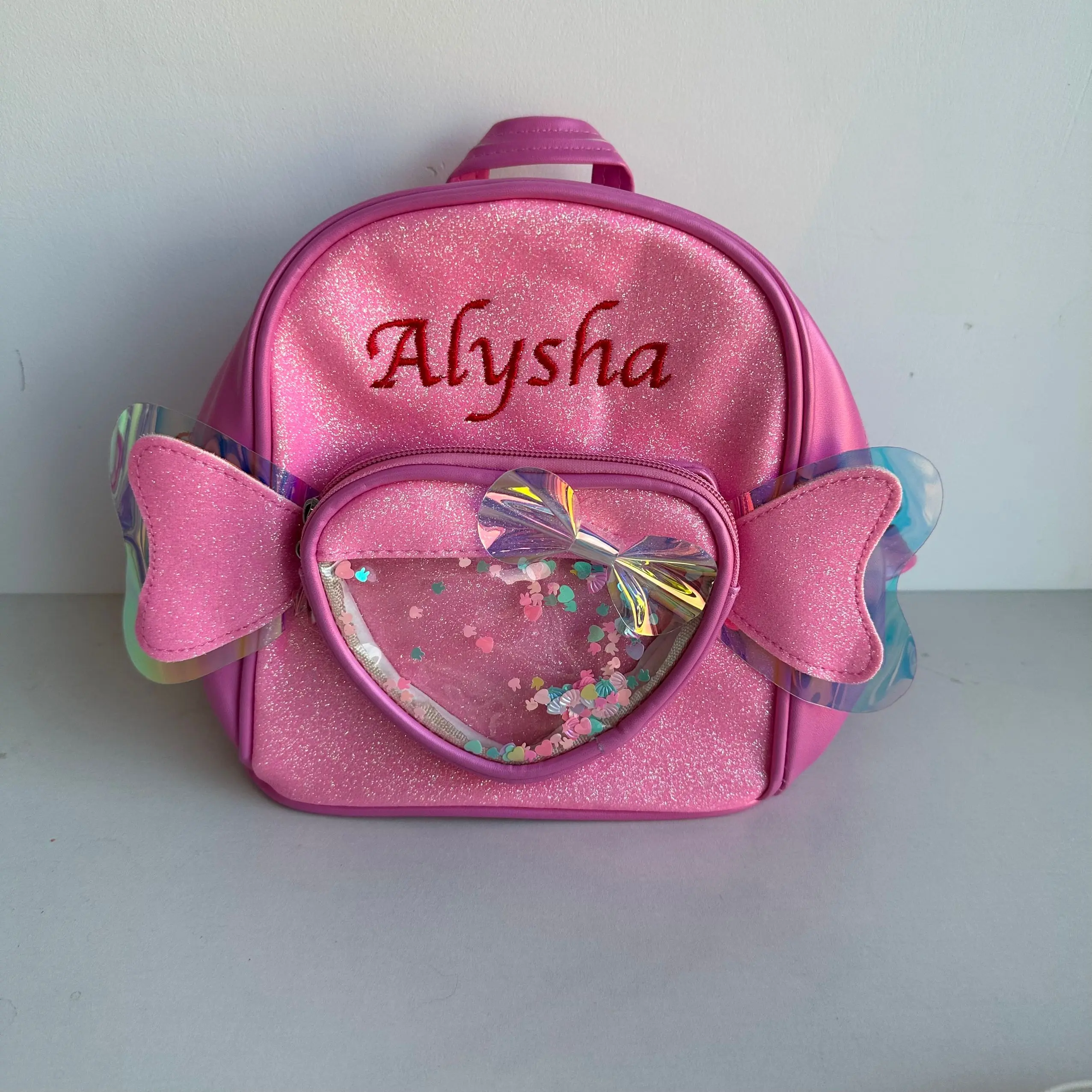 Personalized Kindergarten Backpack, Children's Cartoon Backpack, Cute Girl, Love  Wings, Lightweight Baby Backpack 4