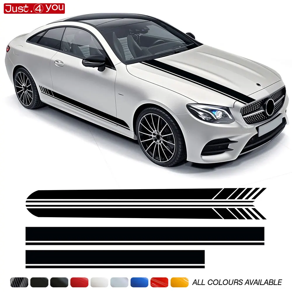 

Edition 1 Stripes Body Kit For Mercedes Benz E Class 2-Door Coupe C238 Car Door Side Skirt Hood Rear Decal Sticker Accessories