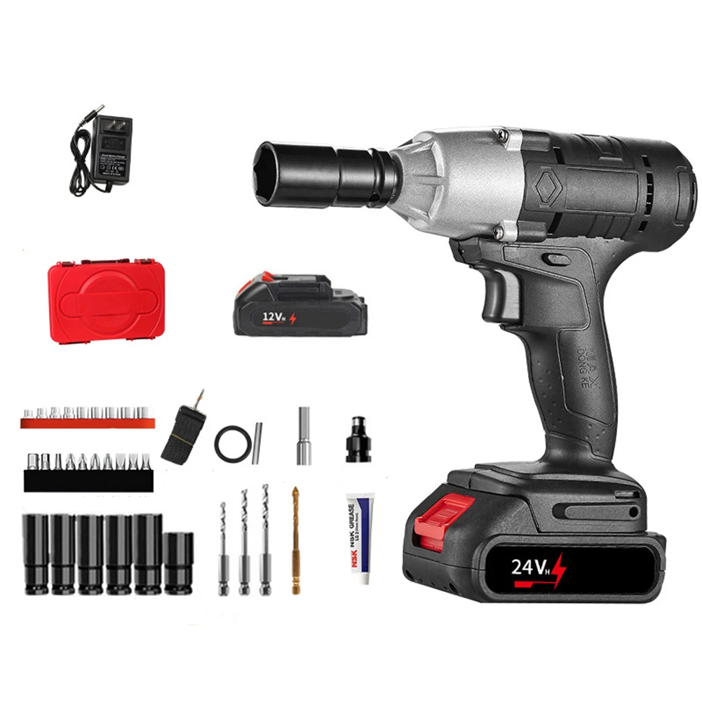 Cordless Impact Wrench Max Torque 320 Nm 3200RPM Electric Impact Driver Kit For Wrench Electric Screwdriver Drill Power Tool