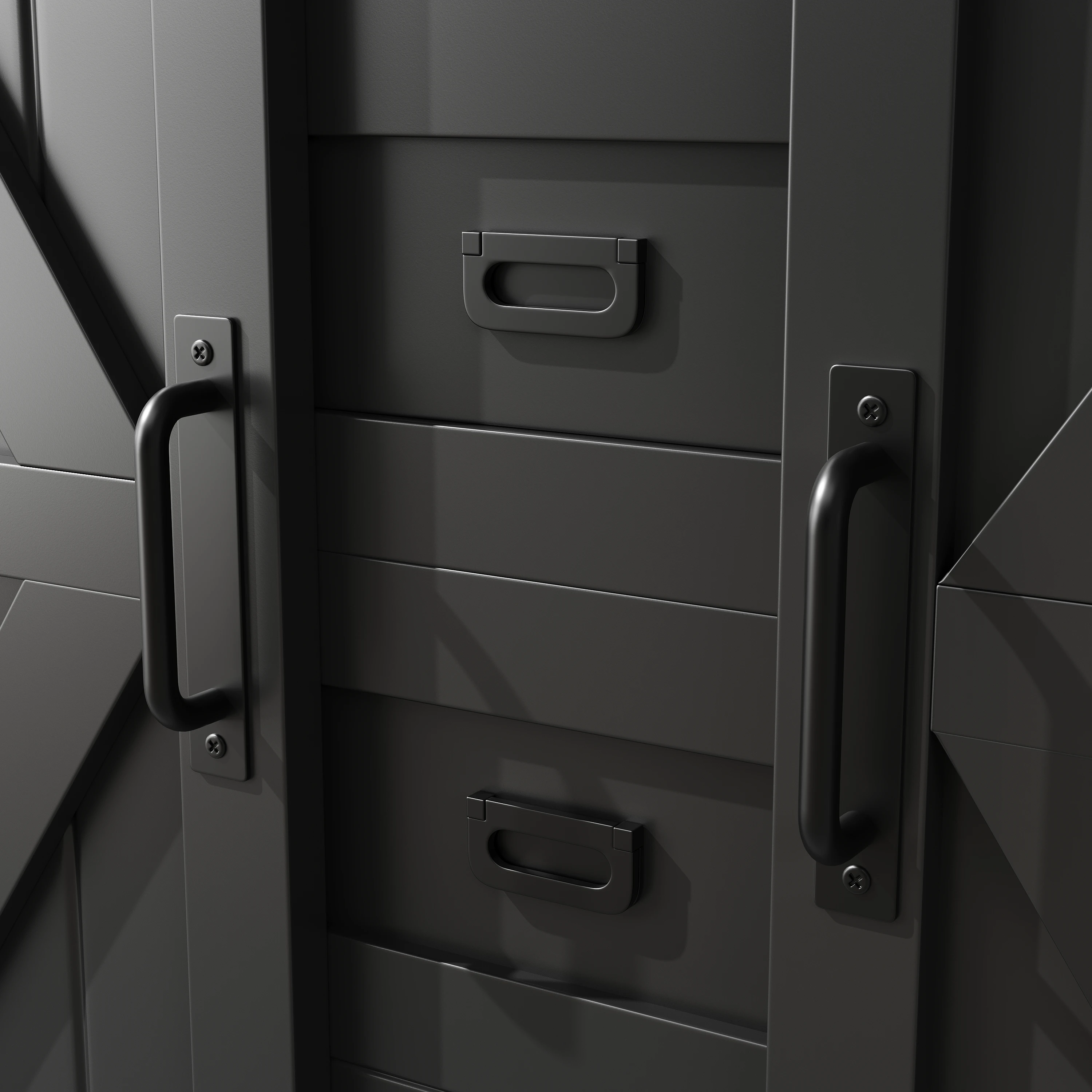 Küchenschränke (115 × 40 × 174,7 cm), hohe Küchensideboards, Sideboards, Küchenschränke mit Schiebetüren und LED-Beleuchtung – Detail 12
