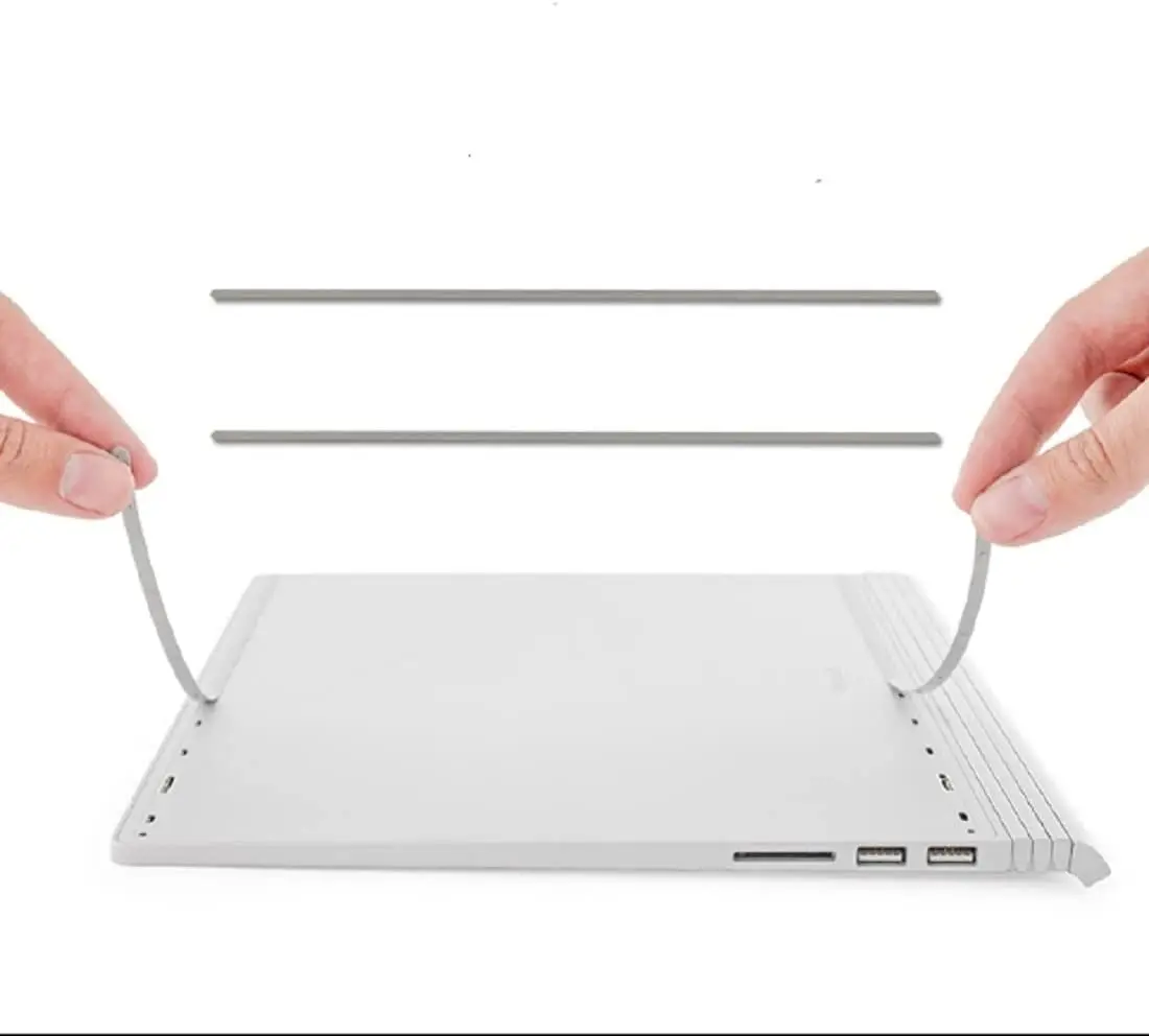 Upgraded 2-Piece Silicone Non-Slip Bumper Feet Strips for Microsoft Surface Book Laptops 13.5