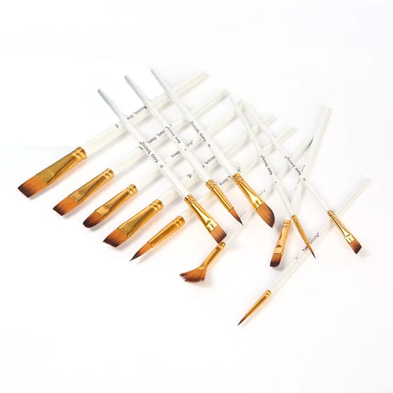 13Pcs Painting Brushes Set Artist Painting Brush for Oil Acrylic Watercolor Gouache Paint Professional Artist Supplies 3