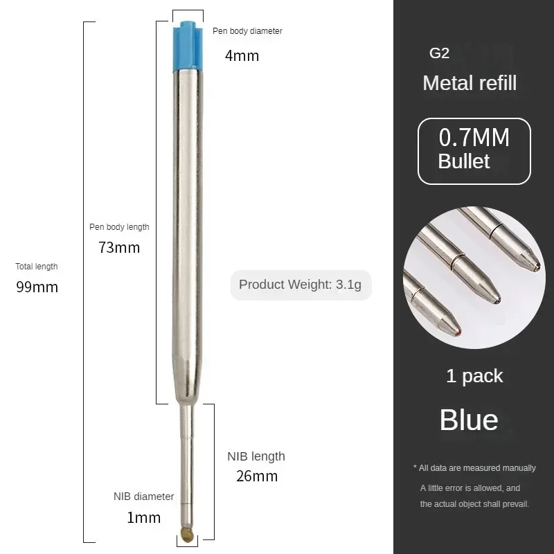 5-40Pcs L:3.9 In Ballpoint Pen Refills for Parker Pens Medium Point blue red Black Ink Rods for Writing Office Stationery – Detail 10