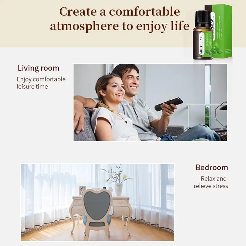 Plant Essential Oils 10ml Air Diffuser Flower Essential Oils For Home Water-soluble For Bedroom Car Kid Room