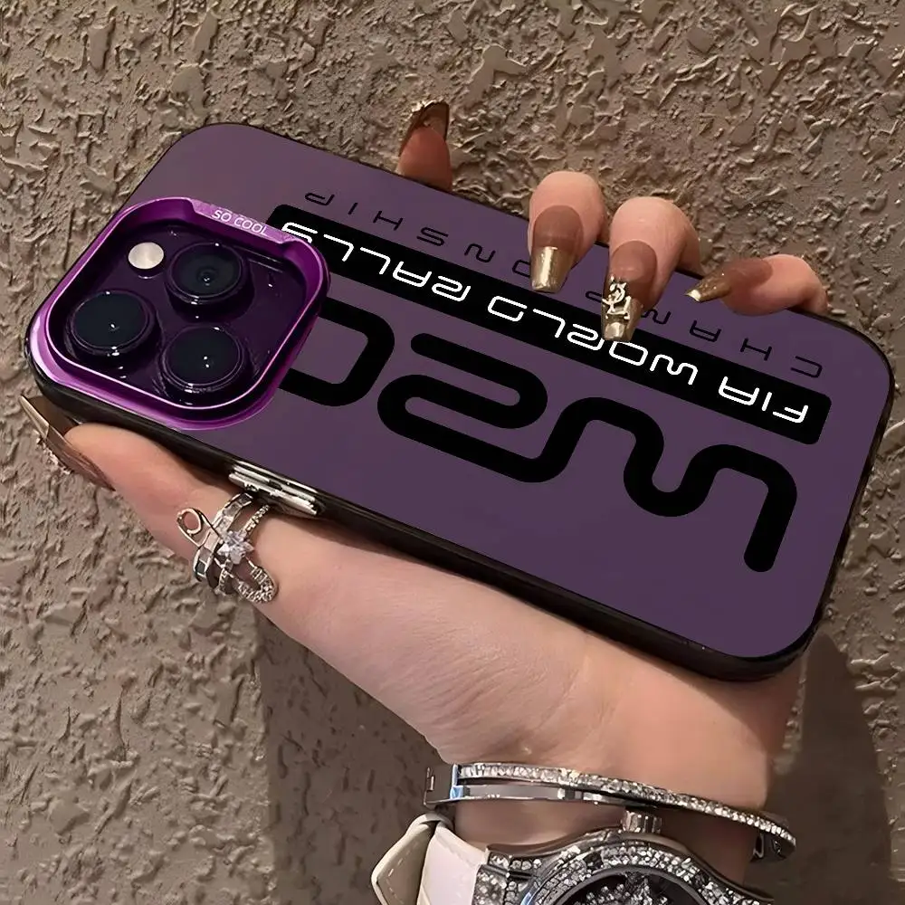 W-WRC Rally Racing Colored Silver Phone Case Cover