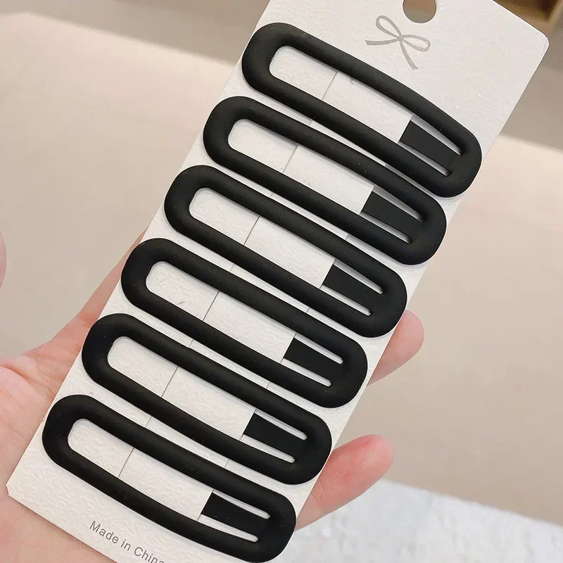 실용적인 다목적 모란디 컬러 BB 머리핀 헤어 사이드 클립, 여아용 패션, 어린이, 숙녀 헤어 액세서리, 6 개