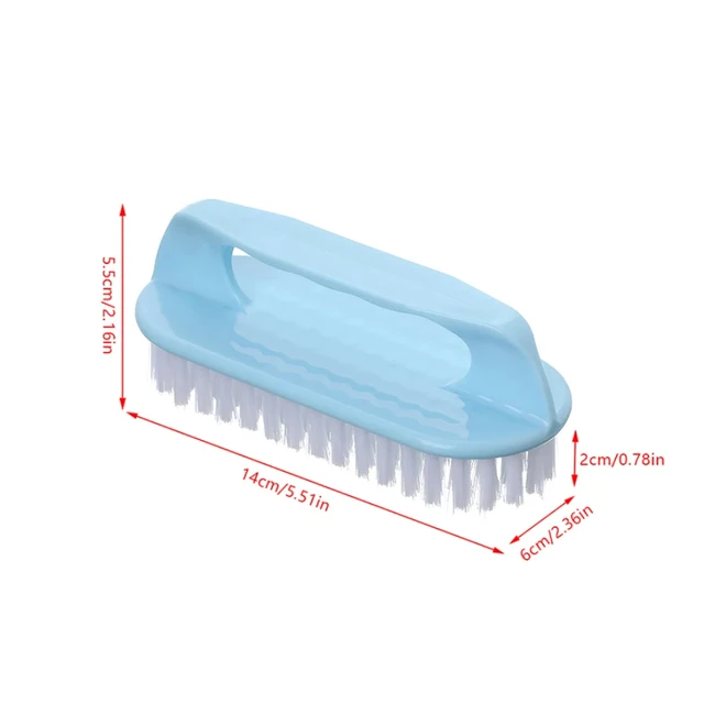 1PC Spazzola per strofinare Setole dure Lavanderia Vestiti Scarpe Spazzola per strofinare Spazzola per pulizia a mano in plastica portatile Cucina Bagno 6