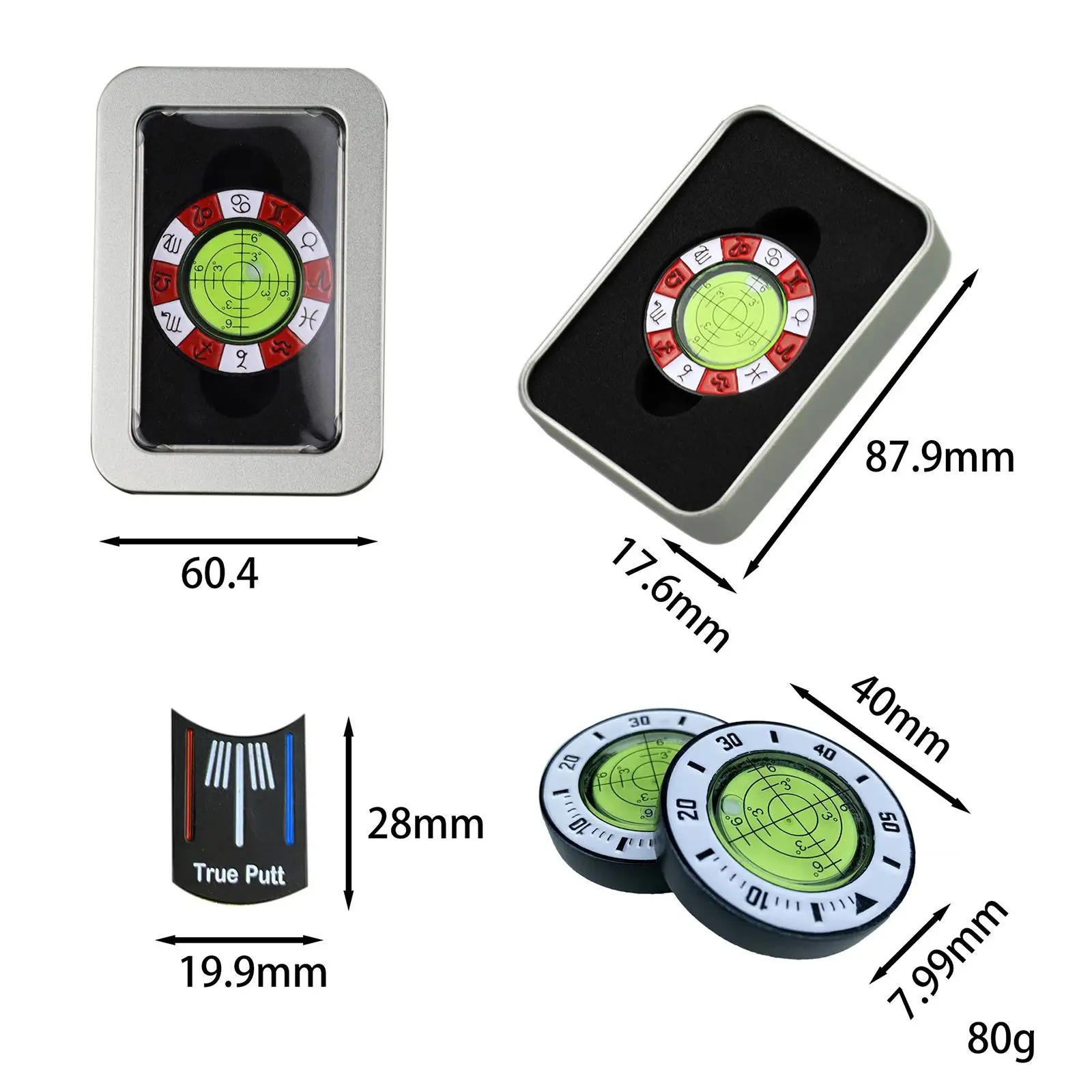 Compact Magnetic Golf Ball Marker for Sports Accessories