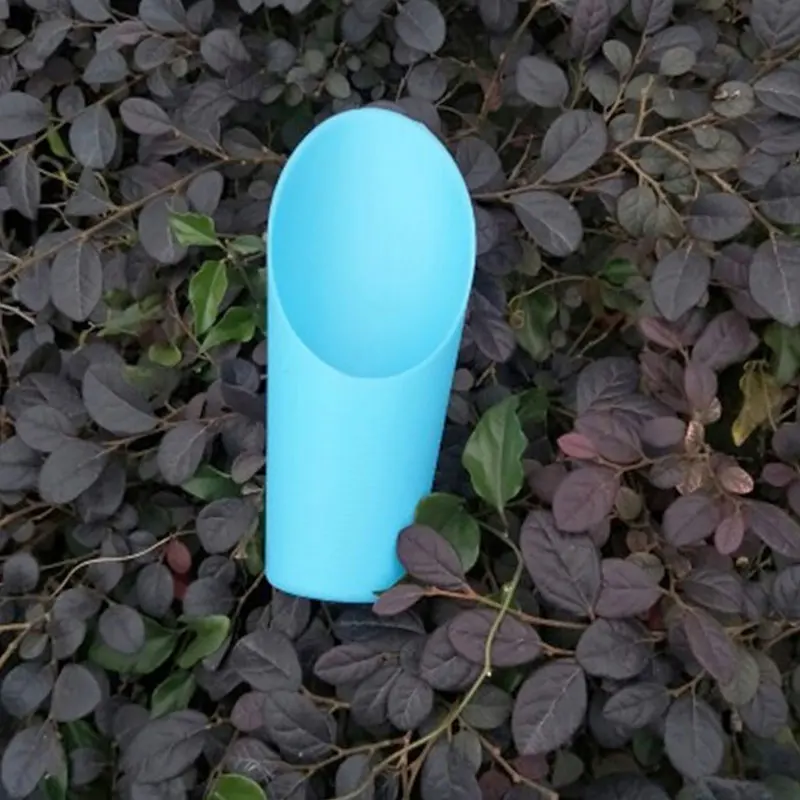 1pc Plastic Bucket Shovel Potted Cultivation Cylinder Mini Succulent Green Plant Soil Spade Shovel Garden Tools