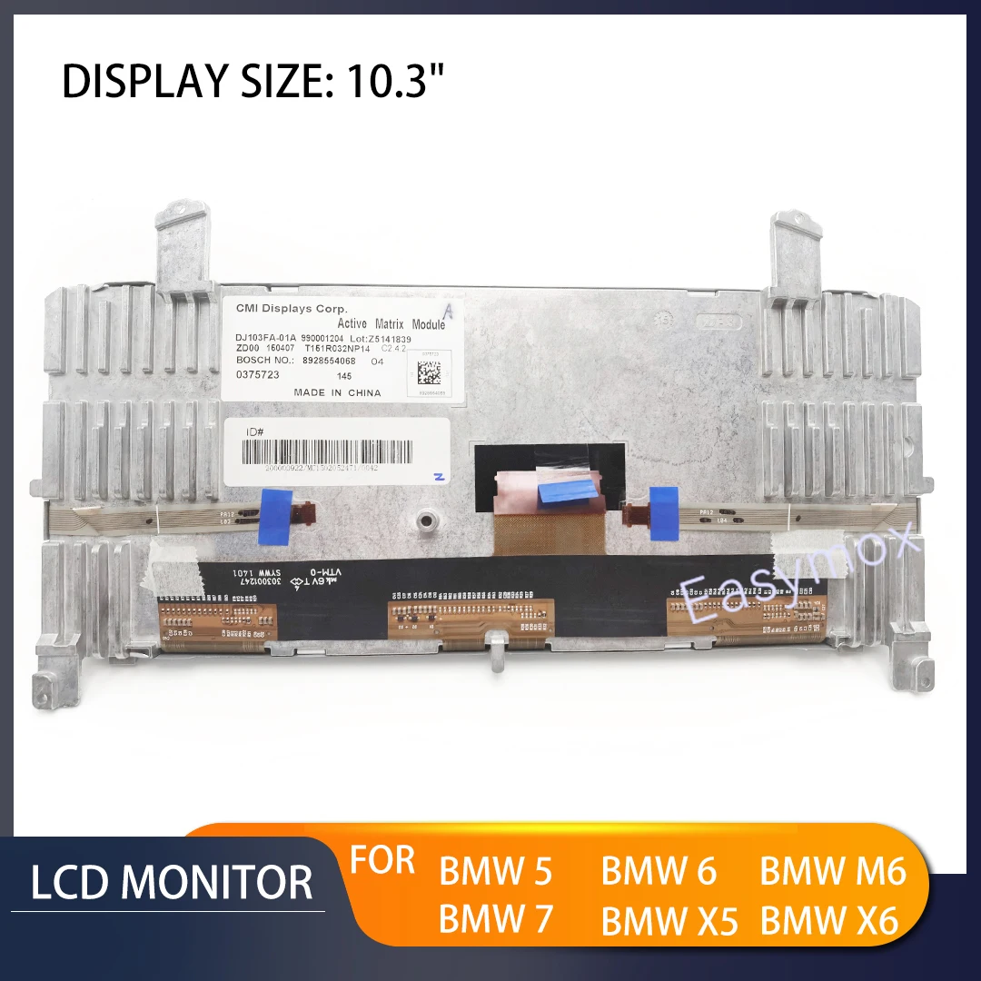 

Оригинальный OEM 10,3 дюймовый ЖК-дисплей для экрана 480x240 DVD НАВИГАЦИЯ ЖК-мониторы для BMW 5/6/M6/7/X5/X6 DJ103FA-01A
