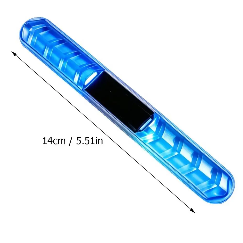 1/2pcs 자동차 도어 충돌 방지 경고등 다채로운 LED 깜박이는 안전 오토바이 장식 조명 스트립 야간 운전 선물