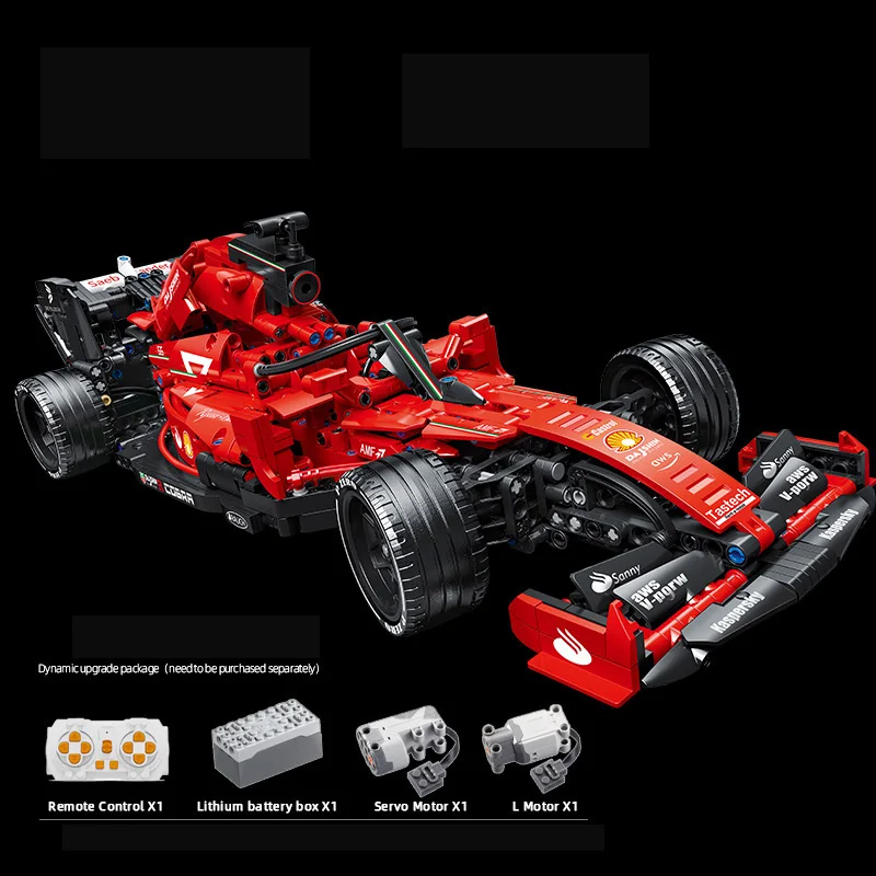 1:12 Scala Radio 2.4Ghz Telecomando F1 Veicolo Building Block Ferra Racing Car Formula 1 Championship Model Bricks Rc Toy
