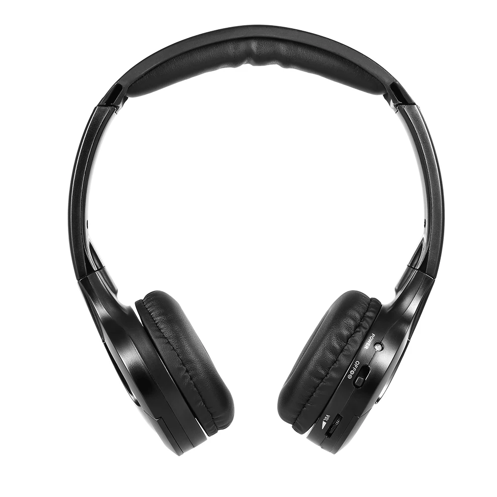 IR Infrared Wireless Car Headphones Stereo Headset Wired Earphones Dual Channel for In-car DVD Player