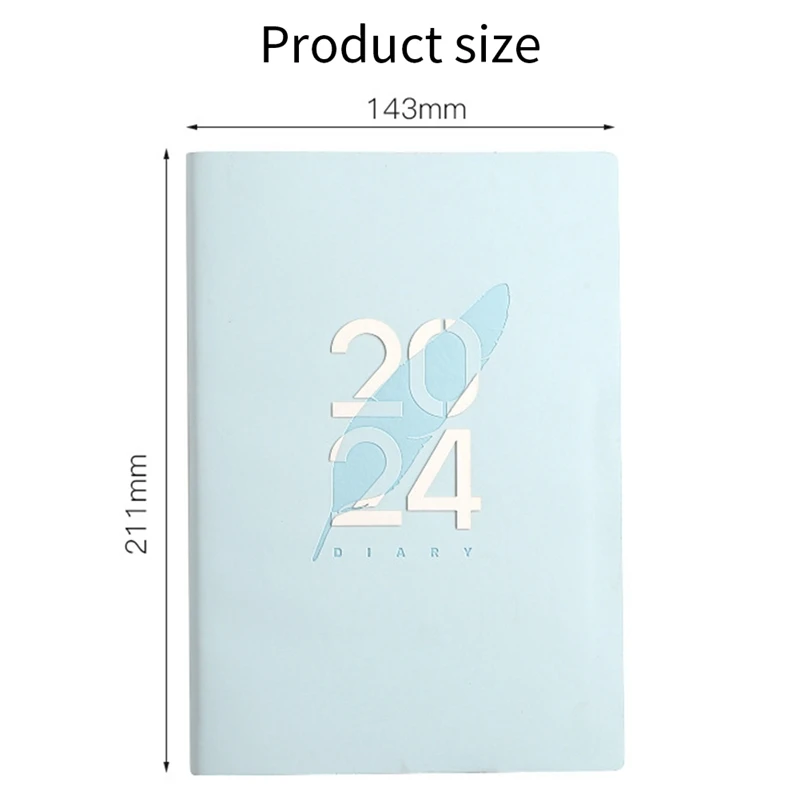 크리스마스 선물용 2024 다이어리 A5 다이어리 A5 데일리 플래너 노트북, 2024 생일 선물 다이어리