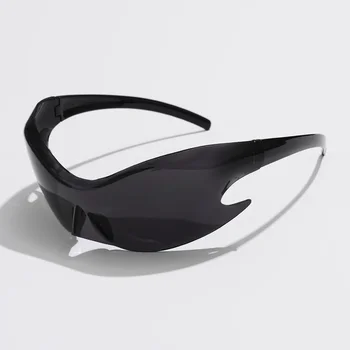 Occhiali da sole sportivi di marca di lusso Punk Y2K Donna Uomo Occhiali unici Occhiali da sole di un pezzo per uomo Ciclismo Hip Hop Shades UV400 1
