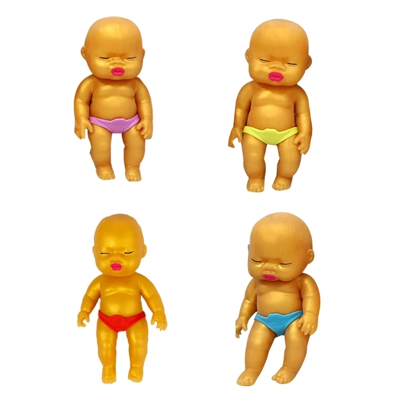 

Squeezable Toy TPR Palms Soft Golden Decompression Toy Stress Relief Fidgets Autisms Slow Rising Stretch Toy