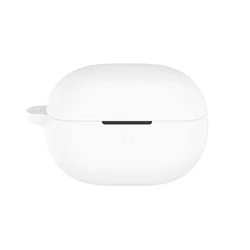 Silicone Protective Sleeve for Wireless Earphones with Hook (White)