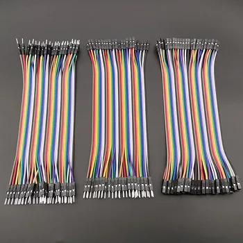 สายจัมเปอร์ 10/20/30/40 ซม. 40 พิน ตัวผู้-ตัวผู้/ตัวผู้-ตัวเมีย/ตัวเมีย-ตัวเมีย สายจัมเปอร์สำหรับบอร์ดทดลอง สายเคเบิลสำหรับดูปองท์ อาร์ดูโน่ DIY 1