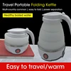 Folding Electric Kettle For Travel Silicone Foldable Water Kettles Compression Leak Proof Portable Mini Kettle 600ml Household 3